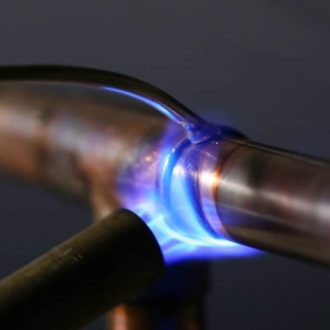 Brasagem de cobre a cobre